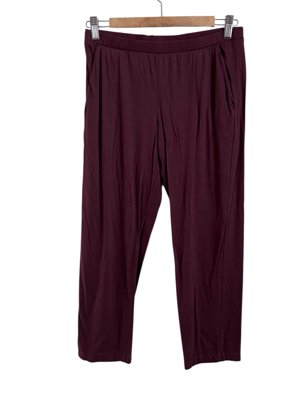 Hanro Women’s Pajama PJ Pants Lounge Plum Purple Lightweight Soft Small ?